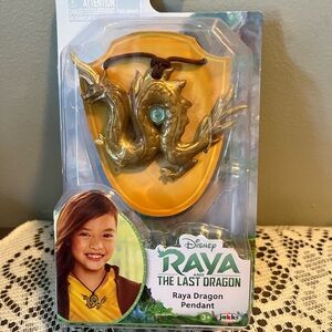 Disney Raya Dragon Pendant with Gold and Blue Accents